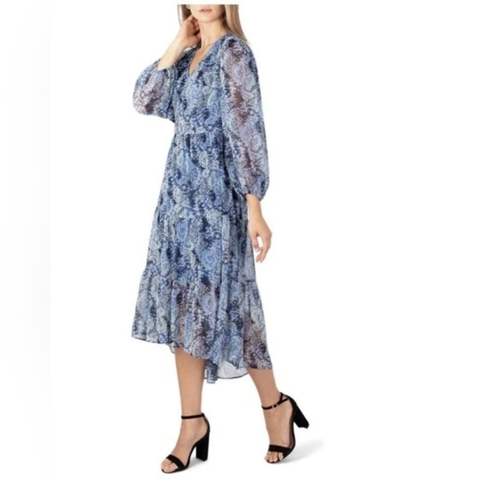 Joie Printed Parisian Blue Paisley Floral Maxi Dress NWT
Size XXL.